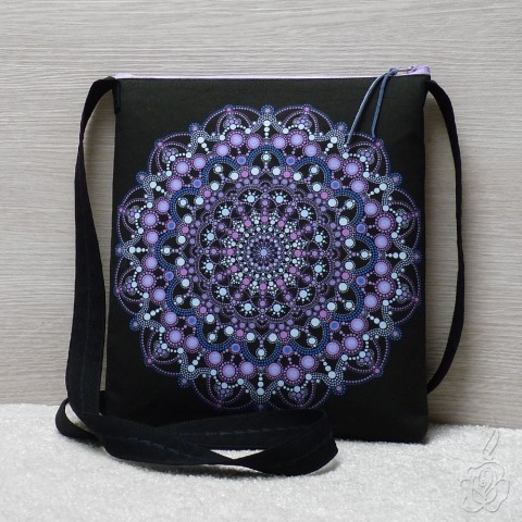 Barevná kabelka s mandalou Dot Art barevná kabelka kabelka s mandalou vzorovaná kabelka látková kabelka crossbody kabelka 