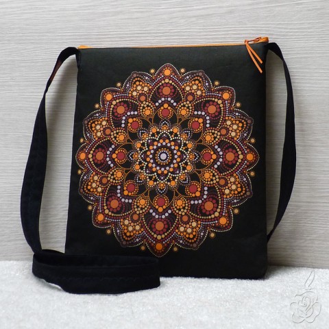 Barevná kabelka s mandalou Dot Art barevná kabelka kabelka s mandalou vzorovaná kabelka látková kabelka crossbody kabelka 