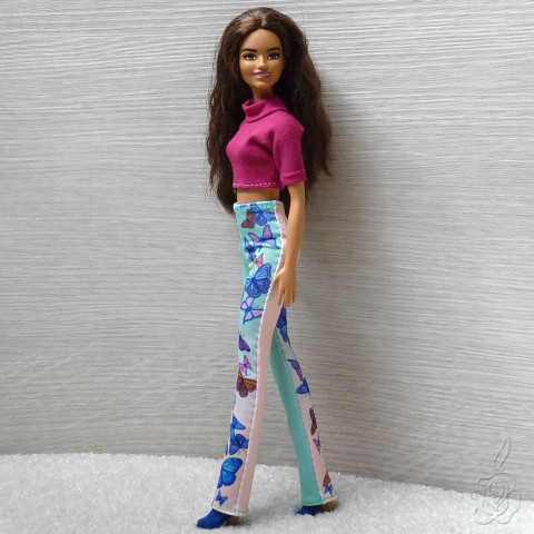 Kalhoty pro Barbie oblečky pro panenku kalhoty pro panenku kalhoty pro barbie 