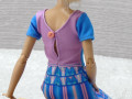 Modrorůžové šatičky pro Barbie