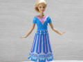 Modrorůžové šatičky pro Barbie