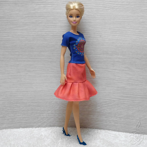 Barevné šatičky pro Barbie šaty pro panenku oblečky pro panenku šaty pro barbie barevné šaty pro barbie 