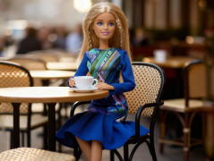 Kulatá kabelka - Zlatohnědá