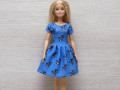 Modré šatičky pro Barbie