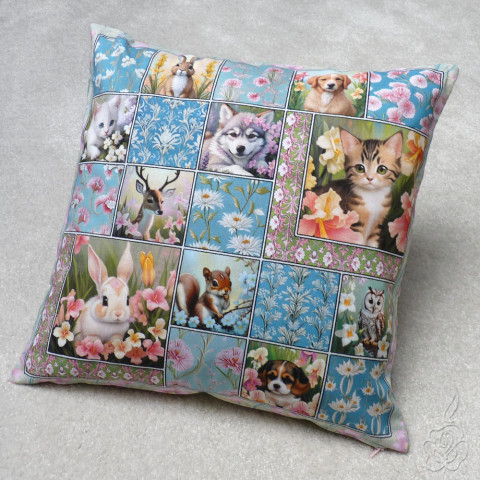 Povlak na polštář - Zvířátka povlak na polštář dětský polštář dětský povlak barevný povlak povlak s obrázky barevný polštář polštářek se zvířátky 