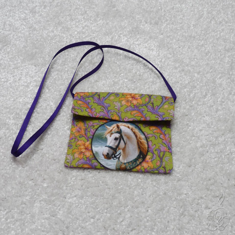 Dětská taštička na krk - kůň dětská kabelka malá taštička taštička na krk dětská taštička 