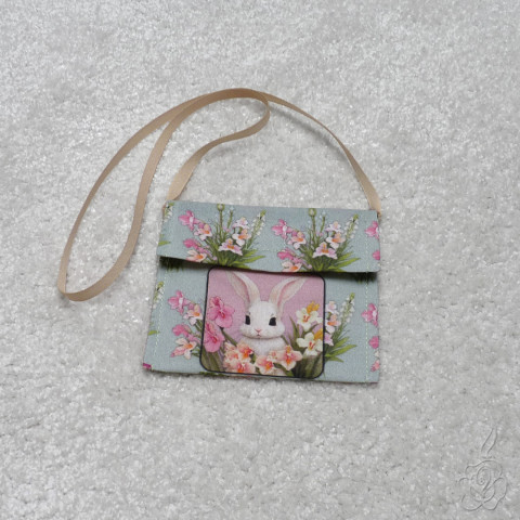Dětská taštička na krk - králíček dětská kabelka malá taštička taštička na krk dětská taštička 