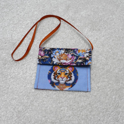 Dětská taštička na krk - tygřík dětská kabelka malá taštička taštička na krk dětská taštička 