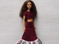 Dlouhá sukně a top pro Barbie