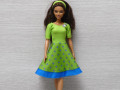 Zelené šatičky pro Barbie