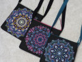 Barevná kabelka s mandalou Dot Art