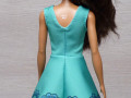 Modrozelené šatičky pro Barbie