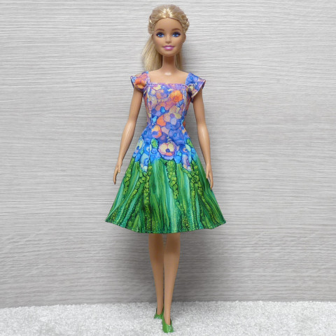 Barevné šatičky pro Barbie oblečky pro barbie šatičky pro barbie oblečky pro panenku šaty pro barbie oblečky pro sběratele 