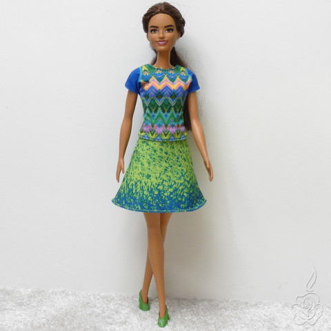 Tričko a sukýnka pro Barbie oblečky pro barbie oblečky pro panenku tričko pro barbie oblečky pro sběratele komplet pro barbie 
