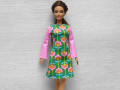 Retro šaty pro Barbie