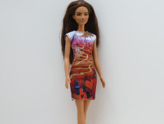 Barevné šaty pro Barbie - Folklor