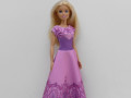 Dlouhé růžové šaty pro Barbie