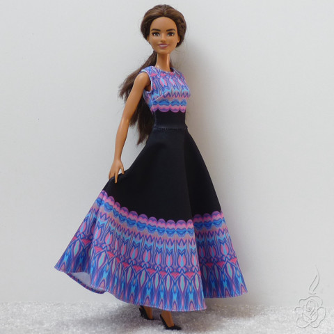 Dlouhé barevné šaty pro Barbie oblečky pro barbie oblečky pro panenku šaty pro barbie dlouhé šaty pro barbie oblečky pro sběratele 