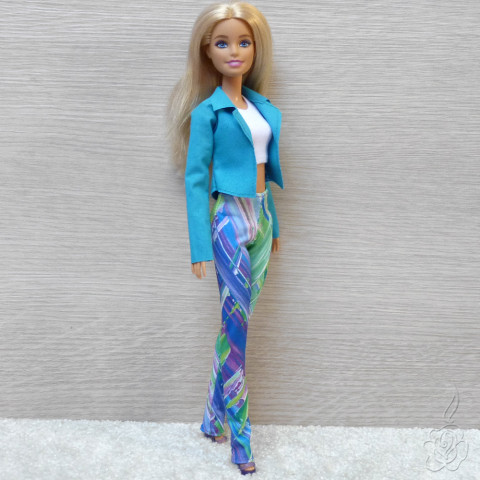 Barevné kalhoty pro Barbie oblečky pro barbie kalhoty pro panenku kalhoty pro barbie oblečky pro sběratele 