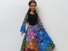 Dlouhé šaty pro Barbie
