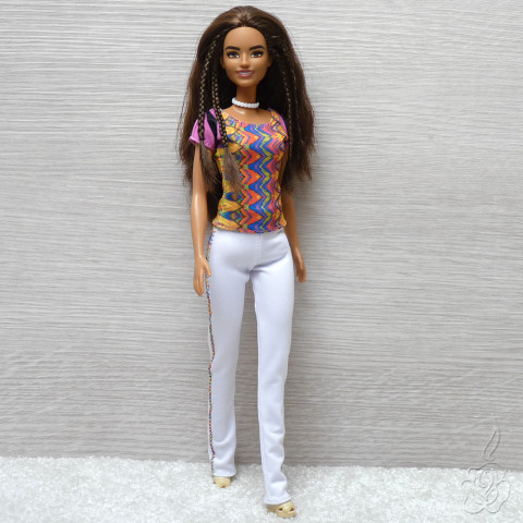 Barevné tričko pro Barbie oblečky pro barbie oblečky pro panenku tričko pro barbie oblečky pro sběratele 